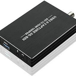 SDI Capture Card USB 3.0, Tobo SDI to USB 3.0 with HDMI Loopout, 1080P 60Fps SDI HDMI Video Audio Capture for Game Streaming Video Recording for Windows, Linux, OS X (USB-3.0-SDI) TD-817HVC-32