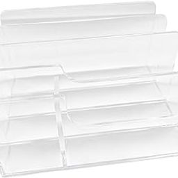 TRENDYNEST Acrylic Desk File Organizer Vertical Clear File Stand for Books Letter Paper | Desk & Drawer Organizers | Desk Accessories | Office Supplies | Office-image-54