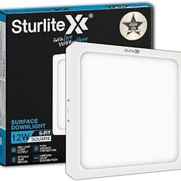 Sturlite S-FIT 12W Square LED Surface Light| 6500k Cool White Color Temperature| 960 Lumens with CRI Tech for Accurate Color Representation - (Pack of 1)-picture-28