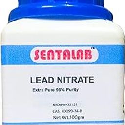 (SENTALAB) Lead Nitrate, Extra Pure 99% Purity, 100g, CAS 10099-74-8-10