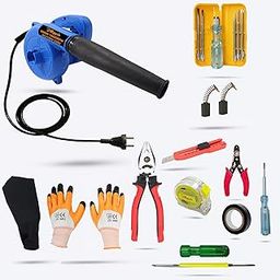 Hillgrove HGCM347M1 800W-18000RPM Electric Air Blower and Suction Dust Cleaner for AC/Computer/Home with 7Pcs Hand Tool Kit,and 5in1 Screwdriver Kit Gun Dust Cleaning Forward Curved Air Blower-image-75