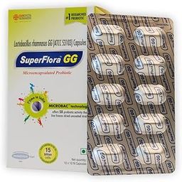 Sundyota's Superflora GG Probiotic Supplement Capsules | offers 5X more probiotic activity | Probiotic ideal for daily use, digestion and GI health | 30 Veg capsules in each pack-picture-29