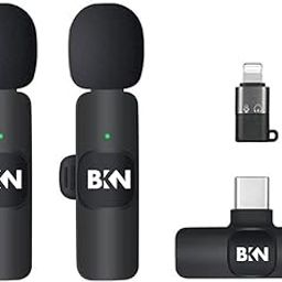 BKN Dual K9 2 in 1 Wireless Collar Microphone for All iPhone, iPad, Mac Lightning & Type C Devices with On Recording Mobile Charging Port | Just Plug and Play | NO APP Need-image-71