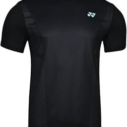 YONEX Round Neck T-Shirt 2680JR, TruAir Lite, Fast-Dry Sports Wear for Badminton Tennis Squash (in, Neck, Regular, J160, Jet Black)-image-36