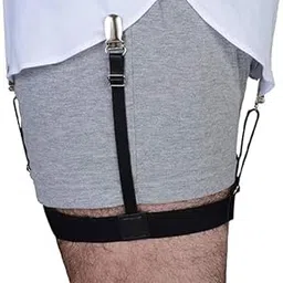 aenon fashion is my passion Shirt Tucker Men Adjustable Shirt Garters with Locking, Non-Slip Clips (1-Pair) For Men And Women Elastic Shirt Stays With Clip, Easy To Wear & Keep Shirts Tucked In, For All Types Of Shirts-picture-6
