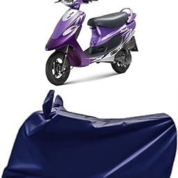 R RAYVIN STAR® Imported Quality Two Wheeler Cover for All Models of TVS Scooty Pep+ Including BS6 Model with Ultra Surface Body Protection (Navy Blue)-image-13