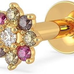 Yellow Gold Nose Pin for Women 22 k | 22k BIS Hallmark (916) Nose Stud for Women and Girls with Piercing-image-31