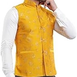 Men's Waistcoats/Nehru jeckets|Printed Ethnic Sleeveless Traditional Coat for Formal & Casual Wear-picture-17