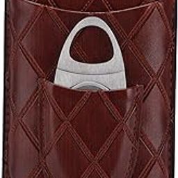 Cigar Case, Proper Humidity Exquisite Design Leather Cigar Case for Travel for Office for Men for Home-picture-27
