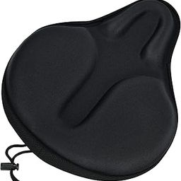 Womdee Comfortable Exercise Bike Seat Cover - C6 Large Wide Foam & Gel Padded Bicycle Saddle Cushion for Women Men Everyone, Fits Spin, Stationary, Cruiser Bikes, Indoor Cycling, Soft-image-53
