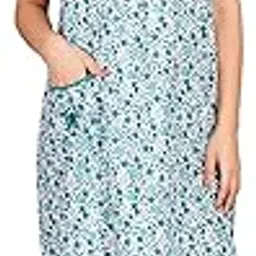 breezly Women's Pure Cotton Nightdress Nighty for Women Multicolour-picture-6