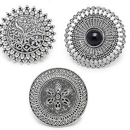youbella Jewellery Afghani Tribal Oxidised Silver Plated Combo of 3 Rings for Women and Girls (YBRG_20136)-picture-40