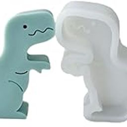 Dinosaur Shape Candle Mould Silicone Animal Soap Molds for DIY Scented Candle Making Aromatherapy Wax Melts Clay Cute Dino Handmade Soap Molds Bath Bombs Chocolate Cake Fondant Mold-picture-31