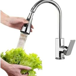 MAPPERZ Foldable Water Faucet Anti-Splash Water Saving Shower-Head, 360 Degree Adjustable Water Tap, Foldable, Rotatable, Flexible Spray, Movable Kitchen Tap Head 10×5×5cm with Stretched (Pack of 1)-14