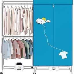 PAGASUS Stainless Steel Electrical Clothes Dryer, Blue-image-9