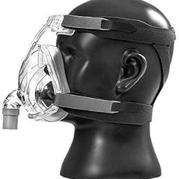 OTICA Unisex Silicone F2 Cpap Mask Bipap Mask Full Face Mask Compatible With All Brand Machine Ressmed, Philips, Oxymed, Bmc, Dremstation (Medium),Clear-25