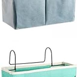 HEAVENGLOW 2x Bedside Caddy Cabinet Storage Organizer for Glasses Book Light Blue Green-image-76