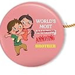 Bhai Please Annoying Bro Rakhi with Fridge Magnet - Funny, Fancy, Fun,Quirky, Stylish Rakhi for Men-image-1