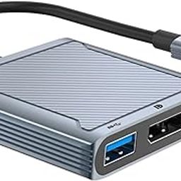MERISHOPP USB C to Displayport Hub Converter Docking Station for Laptop Notebook Phone|Computers/Tablets & Networking | Computer Cables & Connectors | USB Cables, Hubs & Adapters-9