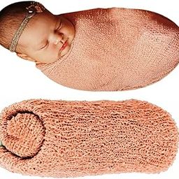 Babymoon Baby Wrap Photography Props Stretch Without Wrinkle, Anti-Pilling, Breathable Blanket Swaddle Wrap (Coral Peach)-image-14
