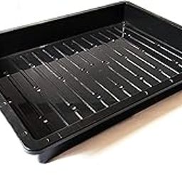 WE Hydroponics Grow Tray, Fodder, Microgreens Tray with Drainage Holes, 2ft x 1.5ft x 3 inch, Black, Stackable Seedling and Microgreen Container (1 Tray)-picture-7