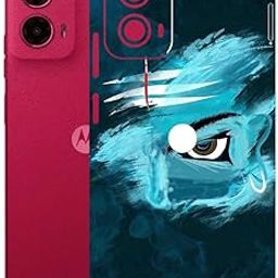 AtOdds Mobile Skin Sticker Wrap | Compatible for Moto G45 (5G) | Scratchproof Matte Finish | Full Coverage for All Sides & Camera Protection (Mahadev)-image-31
