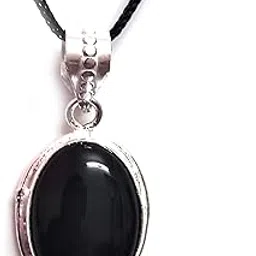 astroghar Natural Black Tourmaline Crystal Pendant For Men And Women-picture-16