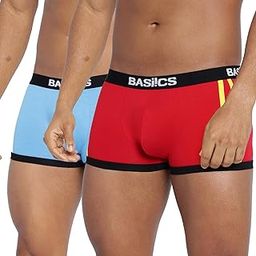 BASIICS Men's Body Boost Striped Trunk (Pack of 2) Blue, Red-image-75