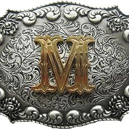 also Stock in US Initial Letter M Cowboy Cowgirl Western Belt Buckle-image-67