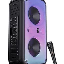 boAt Partypal 300/320 Speaker with 120 W Signature Sound, Karaoke with Built-in Mic, Up to 6 hrs Playtime, TWS Mode, Bluetooth v5.3, AUX Port, & USB Type-C Port(Premium Black)-23