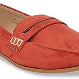 Forever Glam Orange Loafers-image-4
