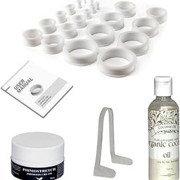 Phimostretch Phimosis stretching rings kit with coconut oil, phimosis cream, stretcher tool, and how to use booklet-26