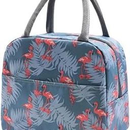 SkyHigh Insulated Lunch Bag - Travel Lunch/Tiffin/Food Carry Bag for School, Office, College, Picnic - Swan Print-image-32