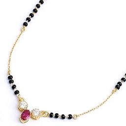 1gm Micron 18K Gold Plated Hypoallergenic Black Beads Kala Mani 925 Sterling Silver Mangalsutra | Tanmaniya | Chandi Necklace Jewellery | Pure Silver Gift for Women-image-62
