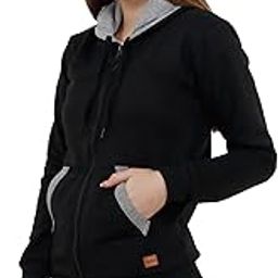 Women Stylish Zip Hoodie for Winter - Kangaroo Pockets, Women's Comfy Fleece Pullover Sweatshirt, Full Zip, Long Sleeve - Women Hooded Sweatshirts-image-31