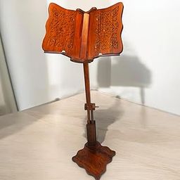 Book Reading Stand Premium Teakwood (Original Saagwaan) | Handcrafted Foldable Lectern | Height 125 cm | Multi-Angle for Standing, Sitting & Bed Reading| Ergonomic Design for Comfort Reading-image-59