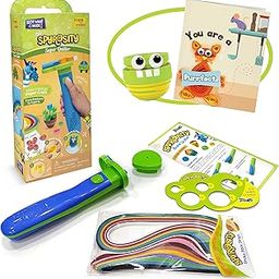 Quill On Spyrosity Super Quiller - Electric Quilling Tool - Coils 10+ Strips - Includes 100 Strips - For 7 Year Old Boys & Girls, Multicolor-11