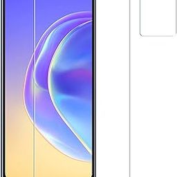 Enlinea Anti Shock Armor Impossible Flexible Screen Protector Guard | Main Screen as Well as Camera Lens Protector for vivo V21e-18