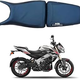 KSHEERI Pulsar NS400 Bike Seat Cover Protect from Rust and Dust, PU Leather Waterproof Durable Seat Cover Front & Rear (Black)-image-91