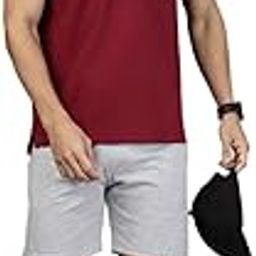 Breathable Cotton T-shirt & Relaxed Fit Shorts Combo | Lightweight Summer Co-ord Set-image-85