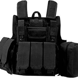 Tactical Vest Quick Release Training for Shooting CS Combat Outdoor black-image-67