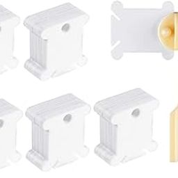 HASTHIP® 100 Pcs Plastic Thread Bobbins Holder with Efficient Bobbin Winder, Cross Stitch & Embroidery Thread Yarn Organizer, 1.57'' Plastic Bobbins Yarn Thread Bobbins for Sewing and Embroidery-image-22
