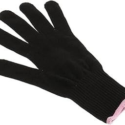Professional Heat Resistant Glove for Hair Styling Heat Blocking Curling Flat Iron Wand Cotton Black FOR BOTH RIGHT LEFT HAND-image-21
