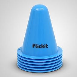 Flickit 9 Centimeter Cone Marker Set – Pack of 6 Sports Training Cones for Agility Drills, Obstacle Courses & Field Marking-31