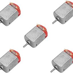 Electronic Spices Pack of 5 DC Electric Toy Motor 3 to 6V Rectangular Red Rear Cover Small Electric Motor 5000 to 10000 RPM for DIY Toys, Science Projects-image-38