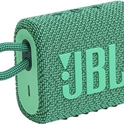 JBL Go 3 Eco with eco-Friendly Recycled Materials and Packaging, Wireless Portable Bluetooth Speaker, Pro Sound, Vibrant Colors with Rugged Fabric Design, Waterproof, Type C (Without Mic, Green)-25