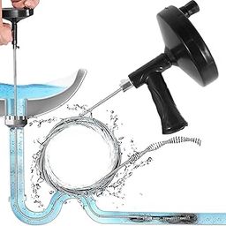 Plumbing Drain Auger, Manual Drain Clog Remover with 23Ft/9.8Ft Flexible Wire Rope, Reusable Drain Cleaner with Non-slip Handle for Bathroom Kitchen Bathtub Shower Sink-image-70