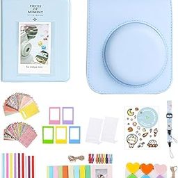 Aisnyho 11-in-1 Instant Mini 12 Accessory Kit for Fujifilm Instax Mini 12 Camera with Camera Case + Photo Album + DIY Sticker + Wall Hanging Frame + L Table Frame (Pastel Blue)-picture-19
