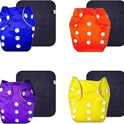 Dumbledo Lite Cloth Diaper with Black Insert (Pack of 4) | Soft & Gentle | Leakproof | Travel Friendly | Ideal for Toddlers | 3 Months – 2 Years | Unisex Baby-image-91