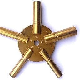 Santoor Surmandal Brass Tuning Wrench with 5 Nobs in one-25